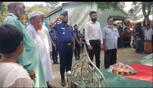 বীর মুক্তিযোদ্ধা শহীদুল ইসলামের  রাষ্ট্রীয় মর্যাদায় দাফন সম্পন্ন 